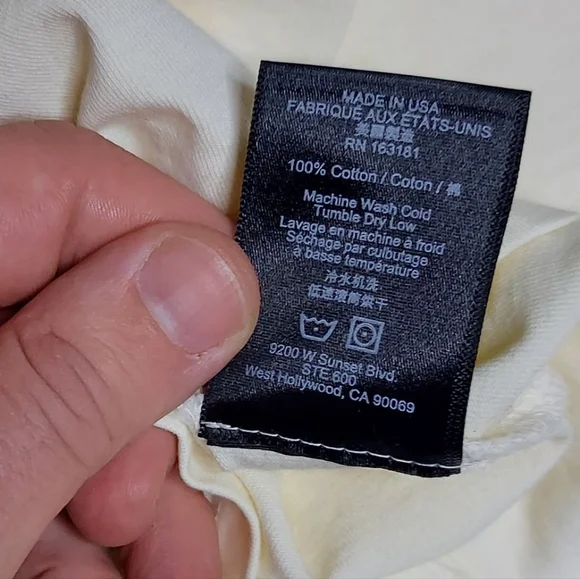 RHUDE X KITH | Oversized Pocket Tee | Cream | Big Logo | Collab | Sample | SS19 - Picture 11 of 12